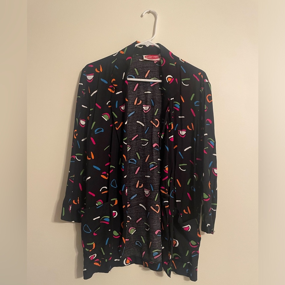 80’s Patterned Geometric Overcoat